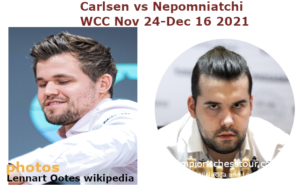 Carlsen vs Nepomniatchi WCC Nov 24-Dec 16 20221